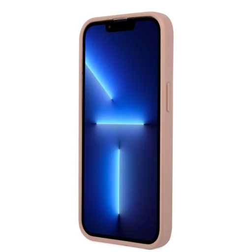 iPhone 13 Pro Guess Saffiano Triangle Logo tok rózsaszín (GUHCP13LPSATLP) - 2