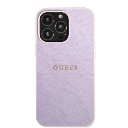 iPhone 13 Pro Guess Saffiano Leather tok lila (GUHCP13LPSASBPU) - 3