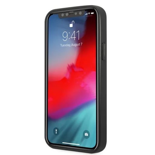 iPhone 12/12 Pro Guess Saffiano tok dupla kártyatartóval fekete (GUHCP12MPSATPK) - 5