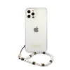 iPhone 12/12 Pro Guess White Pearl tok karpánttal átlátszó (GUHCP12MKPSWH) - 5