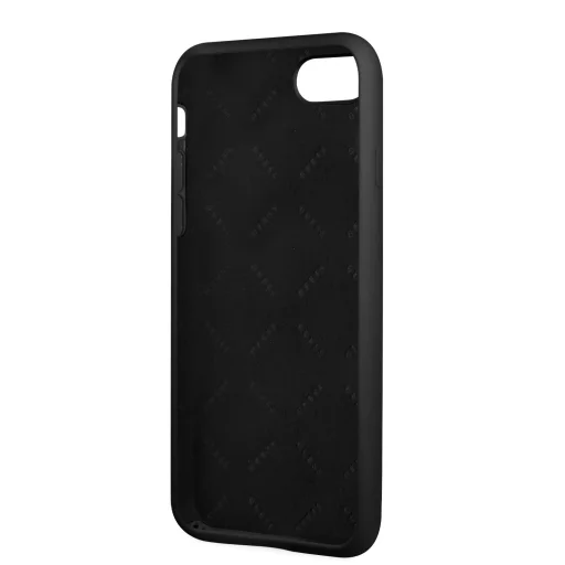 iPhone 7/8/SE 2020/SE 2022 Guess 4G Szilikon Metal Logo tok fekete (GUHCI8S4LK) - 4