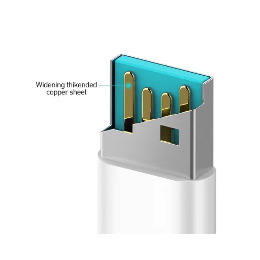 BWOO X172L USB - Lightning kábel 1,0m 3A fehér - 2