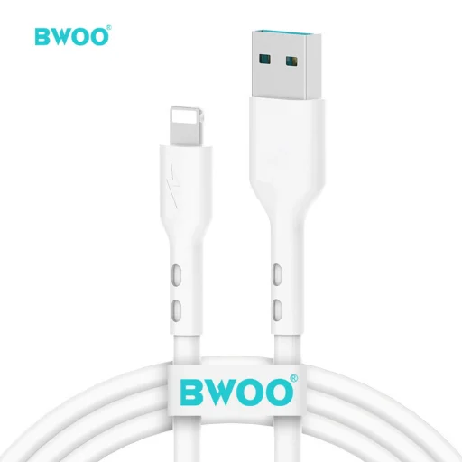 BWOO X172L USB - Lightning kábel 1,0m 3A fehér - 1