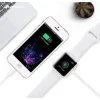 Apple Watch 1/2/3/4/5/6/SE USB okosóra vezeték nélküli QI töltő fehér thumbnail