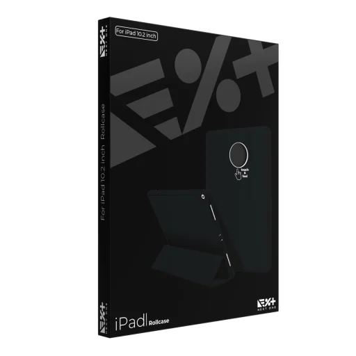 iPad 10.2 2019/2020/2021 Next One Rollcase tok Pencil tartóval fekete - 7