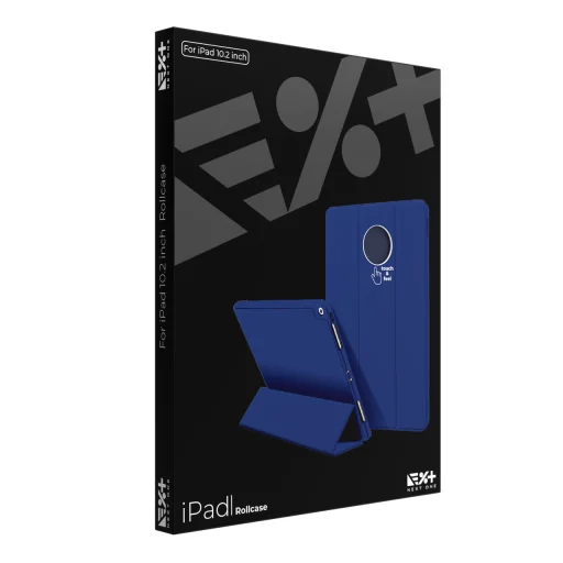 iPad 10.2 2019/2020/2021 Next One Rollcase tok Pencil tartóval királykék - 6