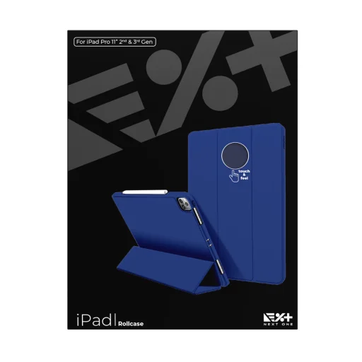 iPad Pro 11 Next One Rollcase tok Pencil tartóval királykék - 9