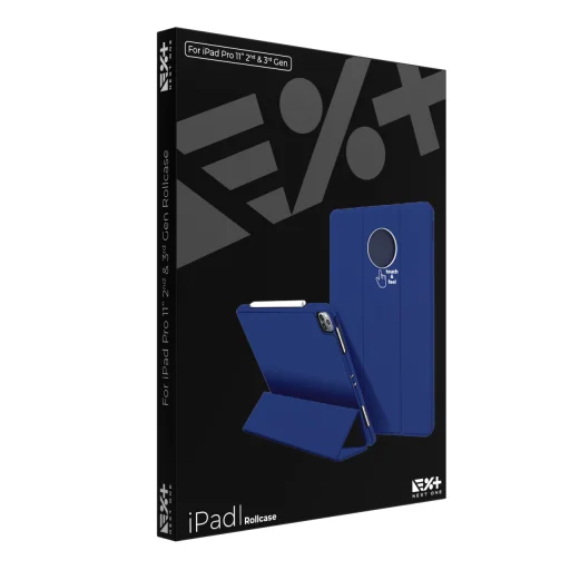 iPad Pro 11 Next One Rollcase tok Pencil tartóval királykék - 10