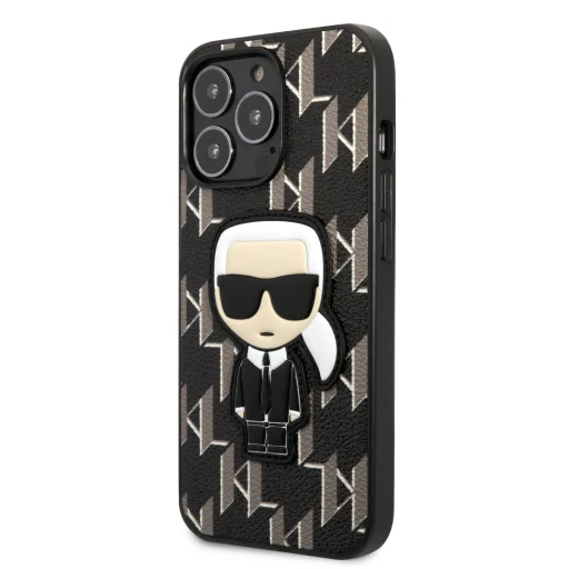 iPhone 13 Pro Karl Lagerfeld Monogram Ikonik tok fekete (KLHCP13LPMNIKBK) - 1