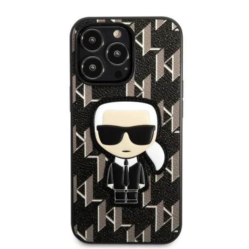 iPhone 13 Pro Karl Lagerfeld Monogram Ikonik tok fekete (KLHCP13LPMNIKBK) - 3