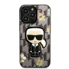 iPhone 13 Pro Karl Lagerfeld Ikonik Flower tok szürke (KLHCP13LPMNFIK1)