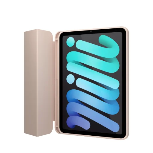 iPad mini 6 2021 Next One Rollcase tok Pencil tartóval balett rózsaszín - 1