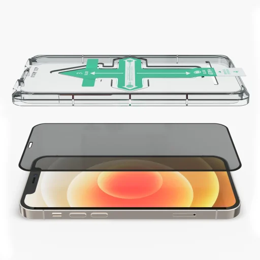 iPhone 13/13 Pro/14 Next One All Rounder Privacy Screen Protector kijelzővédő üvegfólia - 3