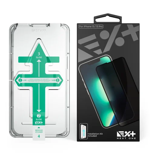 iPhone 13/13 Pro/14 Next One All Rounder Privacy Screen Protector kijelzővédő üvegfólia - 4