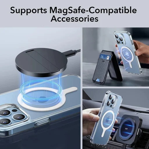 ESR HaloLock Magsafe univerzális mágneses gyűrű 2db fehér - 6