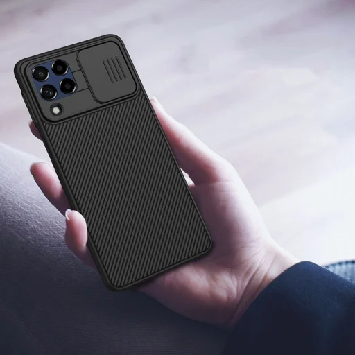 Samsung Galaxy M53 5G Nillkin CamShield tok fekete - 5