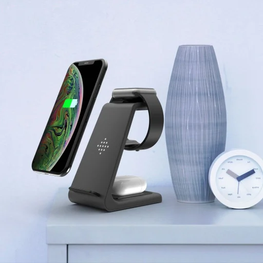 Tech-Protect A8 3 az 1-ben vezeték nélküli töltő fekete - 8