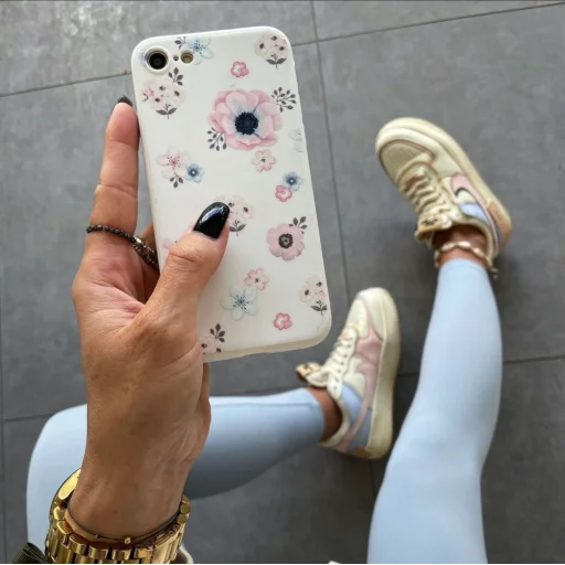 Samsung Galaxy A53 5G Tech-Protect Mood tok fehér virágmintás - 3