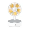 Baseus Hermit 2 az 1-ben asztali vezeték nélküli töltő oszcilláló ventilátorral, fehér (WXYZ-B02) thumbnail