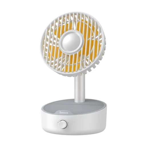 Baseus Hermit 2 az 1-ben asztali vezeték nélküli töltő oszcilláló ventilátorral, fehér (WXYZ-B02) - 11