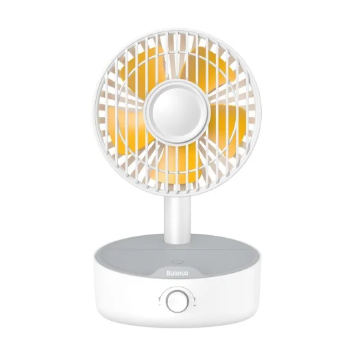 Baseus Hermit 2 az 1-ben asztali vezeték nélküli töltő oszcilláló ventilátorral, fehér (WXYZ-B02) - 8