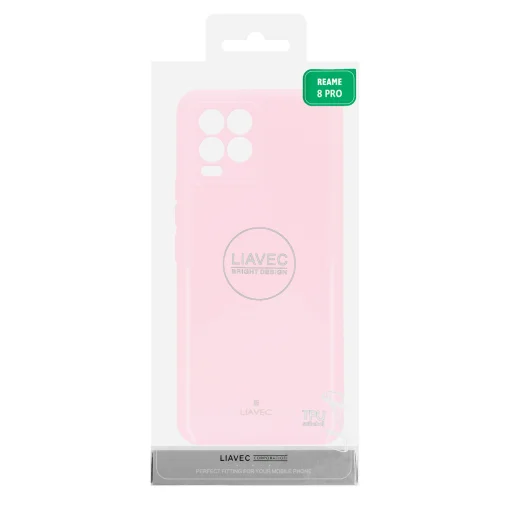Realme 8/8 Pro Liavec Jelly tok világos rózsaszín - 4