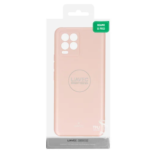 Realme 8/8 Pro Liavec Jelly tok rózsa arany - 3