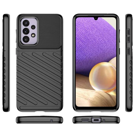 Samsung Galaxy A33 5G Thunder fokozott védelmet biztosító flexibilis TPU tok fekete - 2