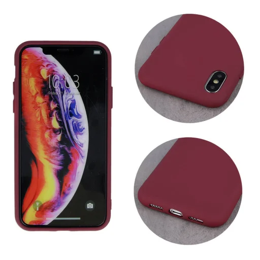 iPhone XR Szilikon tok burgundy - 3