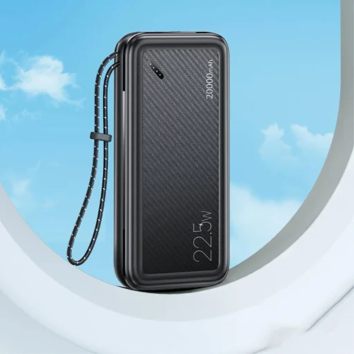 Usams US-CD168 Power Bank 20000mAh PB60 22.5W 2xUSB QC3.0 + USB-C PD3.0 + Micro USB fekete - 2