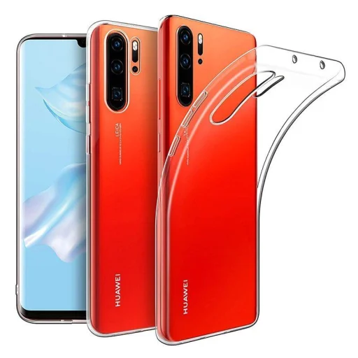BACK CASE ULTRA SLIM 0,3 mm Huawei P30 Lite tok átlátszó - 1