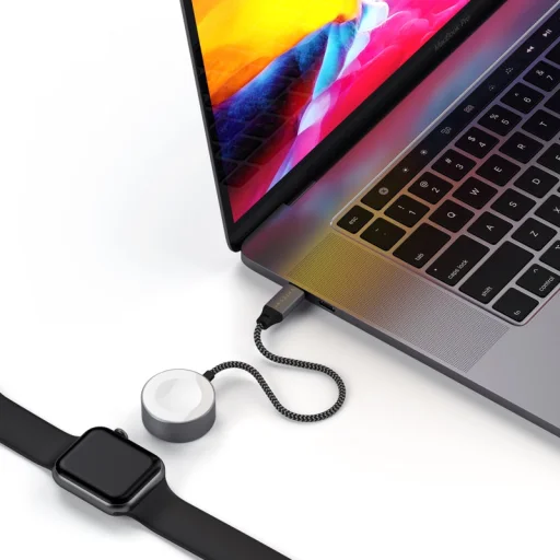 Satechi USB-C mágneses, fonott töltőkábel Apple Watch-hoz 20cm (ST-TCAW7CM) - 6
