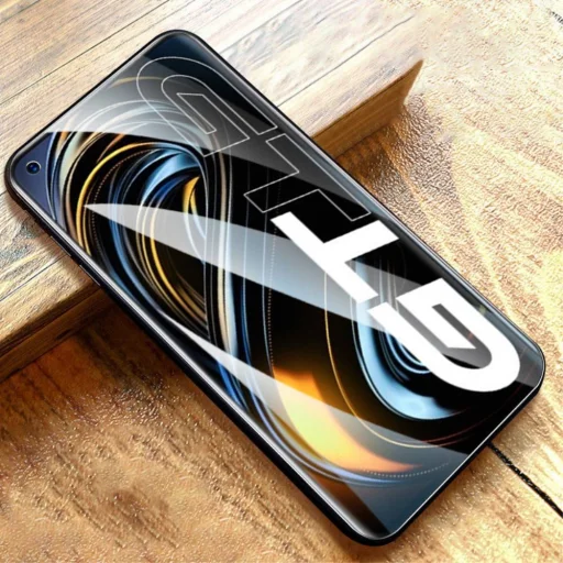 Realme GT 5G 5D Full Glue kijelzővédő üvegfólia fekete - 3