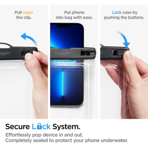 Spigen A610 vízálló lebegő univerzális  telefontok crystal clear - 10