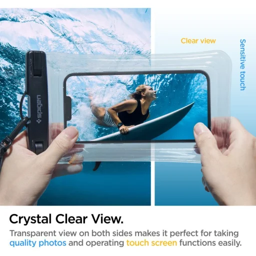Spigen A610 vízálló lebegő univerzális  telefontok crystal clear - 5