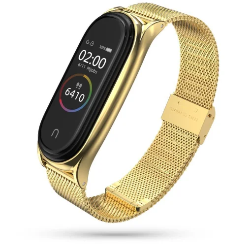 Xiaomi Mi Smart Band 7 Tech-Protect Milaneseband Óraszíj arany - 2
