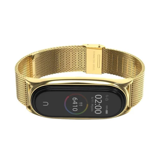 Xiaomi Mi Smart Band 7 Tech-Protect Milaneseband Óraszíj arany - 4