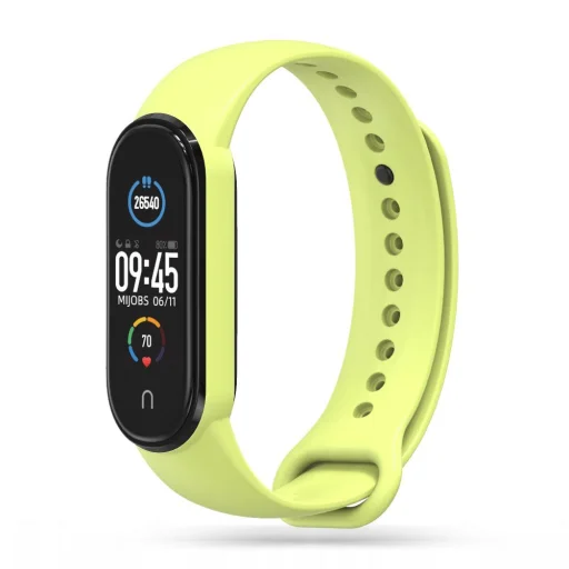 Xiaomi Mi Smart Band 5/6// NFC/7 Tech-Protect Iconband szíj lime - 1