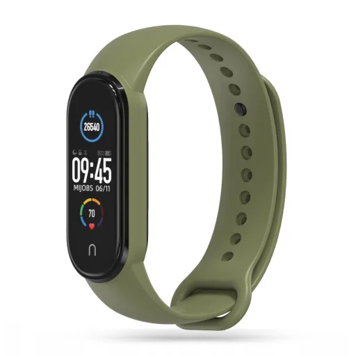 Xiaomi Mi Smart Band 5/6// NFC/7 Tech-Protect Iconband szíj military zöld - 1
