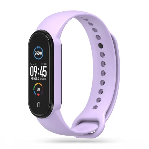 Xiaomi Mi Smart Band 5/6// NFC/7 Tech-Protect Iconband szíj lila - 1