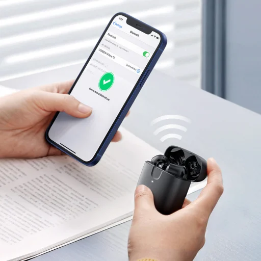 Ugreen HiTune T2 ENC vízálló vezeték nélküli Bluetooth 5.0 fülhallgató fekete (WS105) - 9