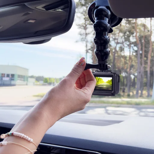 GoPro tartó tapadókoronggal GoPro, DJI, Insta360, SJCam, Eken sportkamerákhoz + okostelefon adapter - 4