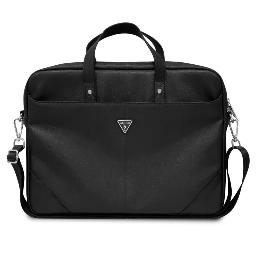 Guess Saffiano Triangle Logo 15/16'' laptop táska fekete (GUCB15PSATLK) - 1