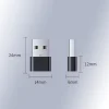 USB Type C - USB 2.0 OTG USB átalakító adapter fekete thumbnail