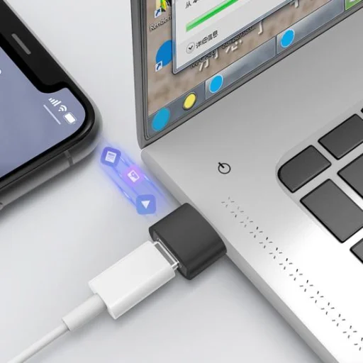 USB Type C - USB 2.0 OTG USB átalakító adapter fekete - 4