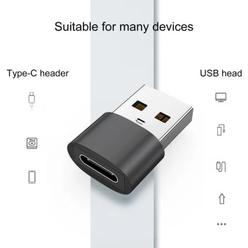 USB Type C - USB 2.0 OTG USB átalakító adapter fekete - 2