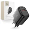 Tech-Protect C20W 2-portos hálózati töltő PD20W/QC3.0 fekete thumbnail