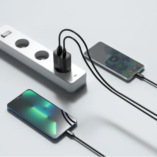 Tech-Protect C30W 2-portos hálózati töltő PD30W/QC3.0 fekete - 5