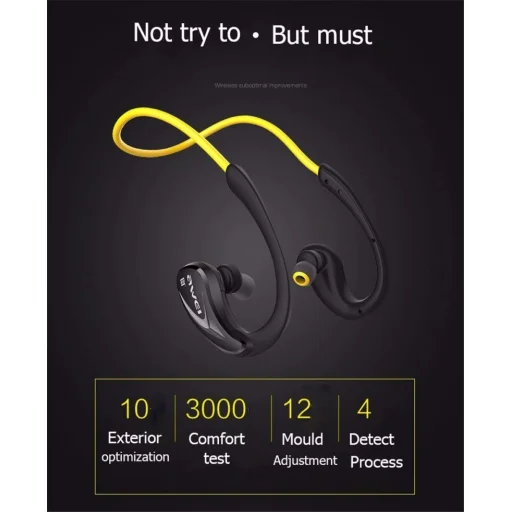 Awei A880BL sport bluetooth fülhallgató sárga - 3