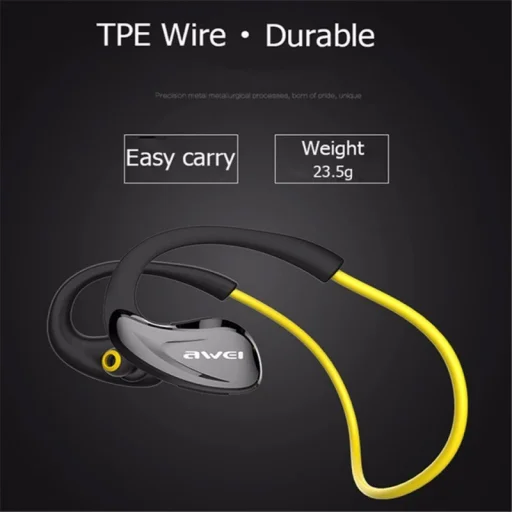 Awei A880BL sport bluetooth fülhallgató sárga - 2